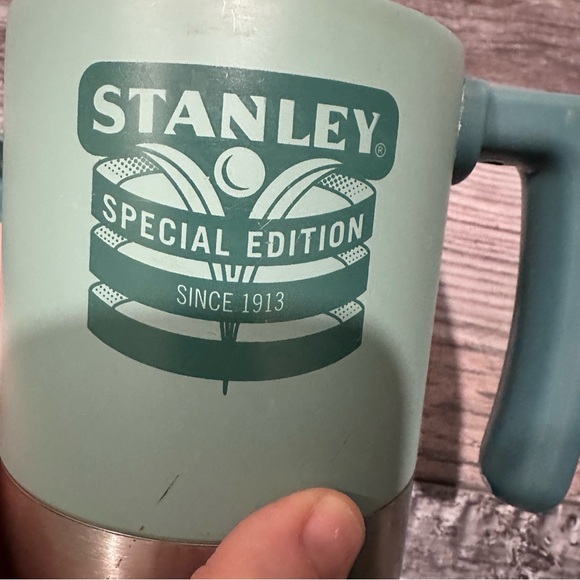 Vintage Stanley “Special Edition” Teal Handled Steel Travel Mug; 18 OZ - Picture 13 of 13